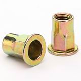 Flat Head Semi Hexagon Body Rivet Nut